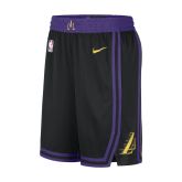 Nike Dri-FIT NBA Los Angeles Lakers City Edition 2023/24 Swingman Shorts - Melns - Šorti