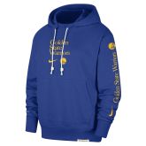 Nike NBA Dri-FIT Golden State Warriors Standard Issue Courtside Pullover Hoodie Rush Blue - Zils - Jaka ar kapuci