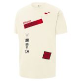 Nike NBA Chicago Bulls Courtside Oversize Tee - Balts - T-krekls ar īsām piedurknēm