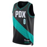 Nike Dri-FIT NBA Damian Lillard Portland Trail Blazers City Edition 2022 Swingman Jersey - Melns - Džērsija