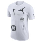 Jordan Max90 NBA Brooklyn Nets Courtside Statement Edition Tee - Balts - T-krekls ar īsām piedurknēm
