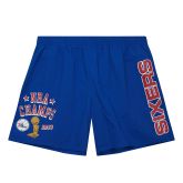 Mitchell & Ness NBA Philadelphia 76ers Team Heritage Woven Shorts - Zils - Šorti