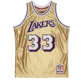 Mitchell & Ness Los Angeles Lakers Kareem Abdul-Jabbar 75th Gold Swingman Jersey - Daudzkrāsains - Džērsija