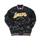 Mitchell & Ness NBA LA Lakers Lightweight Satin Jacket Black - Melns - Jaka
