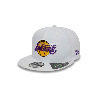 New Era LA Lakers NBA Repreve White 9FIFTY Snapback Cap - Balts - Vāciņš
