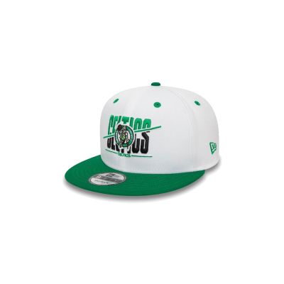 New Era Boston Celtics White Crown 9FIFTY Snapback Cap - Balts - Vāciņš
