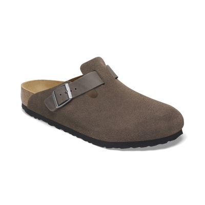 Birkenstock Boston BS Mixed Leather Narrow Fit Grey - Pelēks - Sandales Birkenstock Boston BS Mixed Leather Narrow Fit Grey - Pelēks - Sandales
