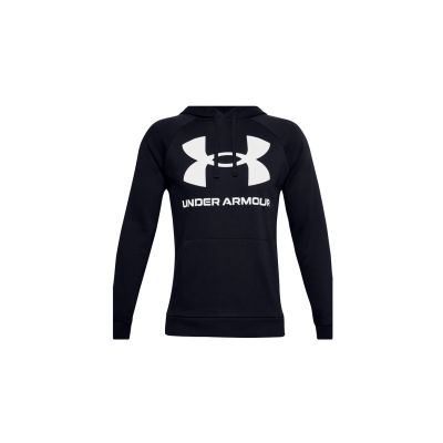 Under Armour Rival Fleece Big Logo - Melns - Jaka ar kapuci