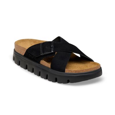 Birkenstock Siena PAP Chunky Suede Leather Narrow Fit Black - Melns - Sandales Birkenstock Siena PAP Chunky Suede Leather Narrow Fit Black - Melns - Sandales
