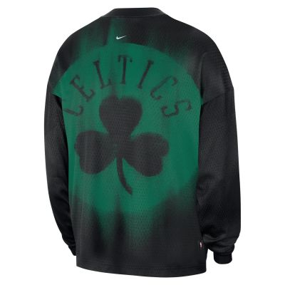 Nike Boston Celtics Standard Issue Men's Dri-FIT Long-Sleeve Basketball Top Black - Melns - Jaka ar kapuci Nike Boston Celtics Standard Issue Men's Dri-FIT Long-Sleeve Basketball Top Black - Melns - Jaka ar kapuci