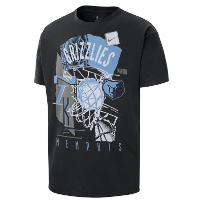 Nike NBA Memphis Grizzlies Courtside Vintage Tee Black - Melns - T-krekls ar īsām piedurknēm Nike NBA Memphis Grizzlies Courtside Vintage Tee Black - Melns - T-krekls ar īsām piedurknēm