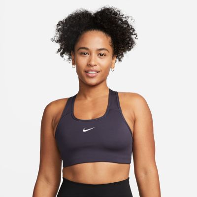 Nike Dri-FIT Swoosh Women's Medium-Support 1-Piece Pad Sports Gridiron - Violets - Krūšturis