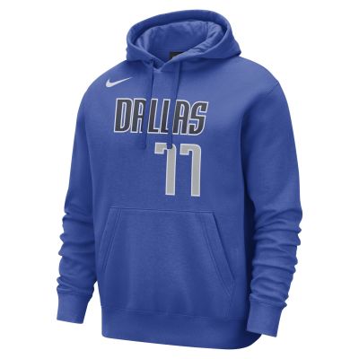 Nike Sportswear Club Luka Doncic Dallas Mavericks Fleece Hoodie Game Royal - Zils - Jaka ar kapuci