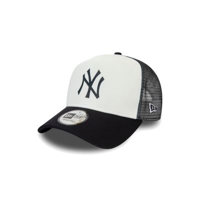 New Era Yankees Team Colour White A-Frame Trucker Cap - Melns - Vāciņš