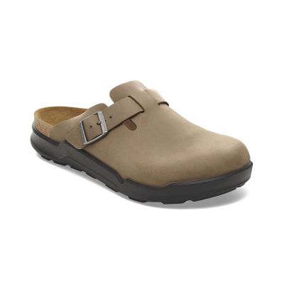 Birkenstock Boston Crosstown Waxy Leather Regular Fit - Brūns - Sandales Birkenstock Boston Crosstown Waxy Leather Regular Fit - Brūns - Sandales