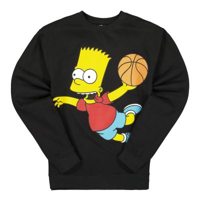 The Simpsons X Chinatown Market Air Bart Arc Sweatshirt Black - Melns - Jaka ar kapuci