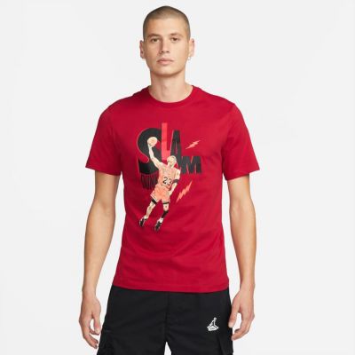 Jordan Game 5 Tee Red - Sarkans - T-krekls ar īsām piedurknēm