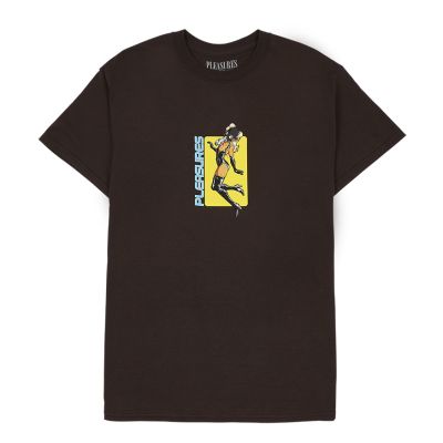 Pleasures Baked Tee Chocolate - Brūns - T-krekls ar īsām piedurknēm