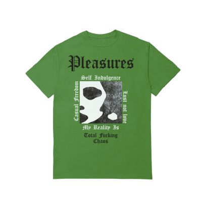 Pleasures Reality Tee Kelly Green - Zaļš - T-krekls ar īsām piedurknēm