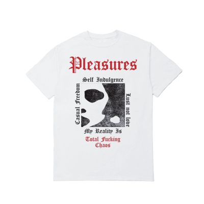 Pleasures Reality Tee White - Balts - T-krekls ar īsām piedurknēm
