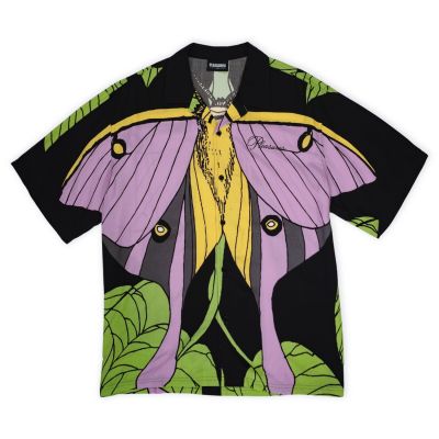Pleasures Moth Button Down Rayon Shirt - Daudzkrāsains - Krekls