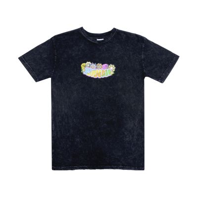 Rip N Dip Pretty Sad Tee Black Mineral Wash - Melns - T-krekls ar īsām piedurknēm