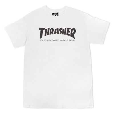 Thrasher Skate Mag T-Shirt White - Balts - T-krekls ar īsām piedurknēm