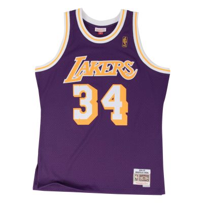 Mitchell & Ness NBA Shaquille O'Neal LA Lakers Swingman Road Jersey - Violets - Džērsija