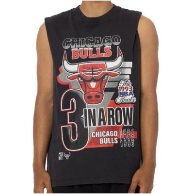 Mitchell & Ness NBA Chicago Bulls Vice Muscle Tank - Melns - T-krekls ar īsām piedurknēm